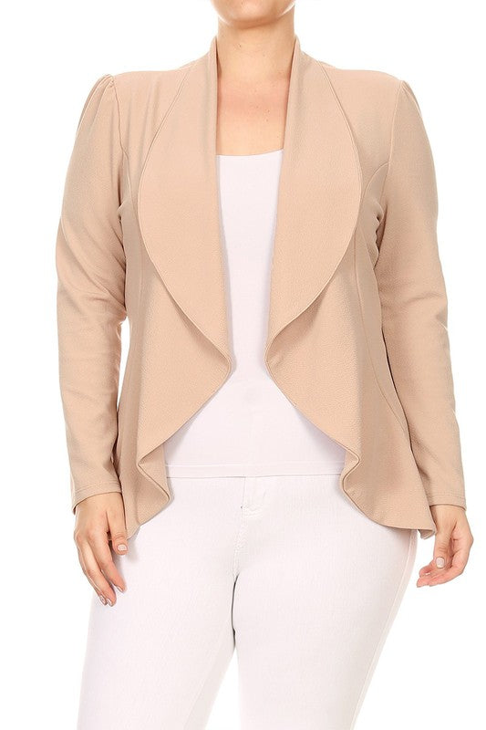 Blazer esencial liso plus (más colores)