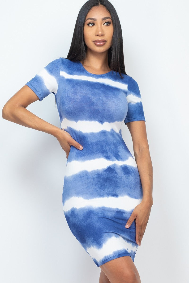 Vestido midi a rayas