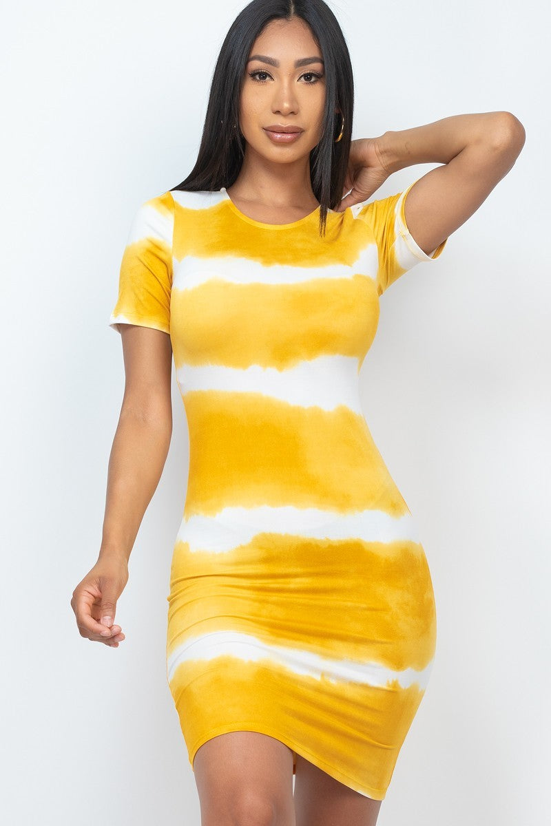 Vestido midi a rayas