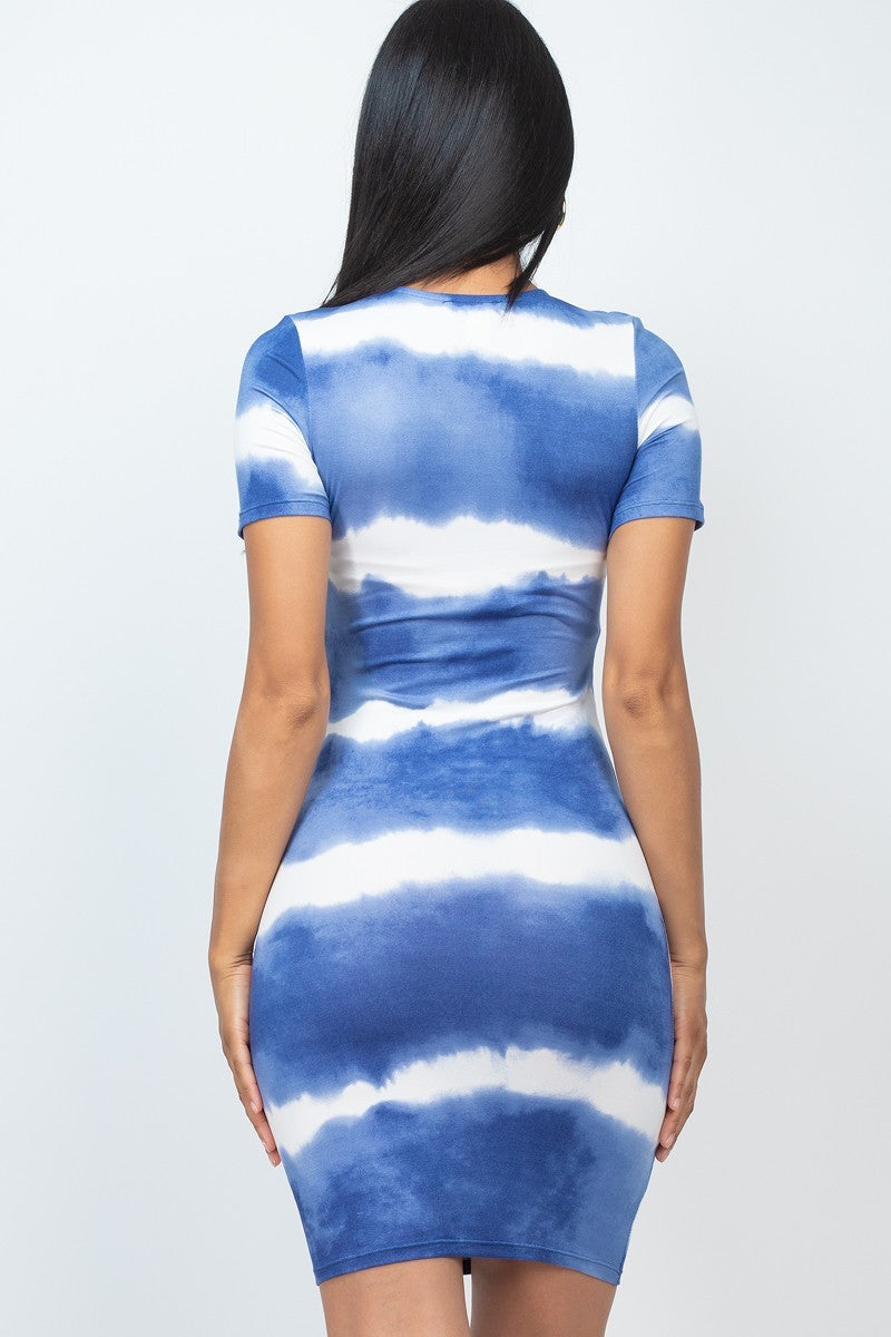 Vestido midi a rayas