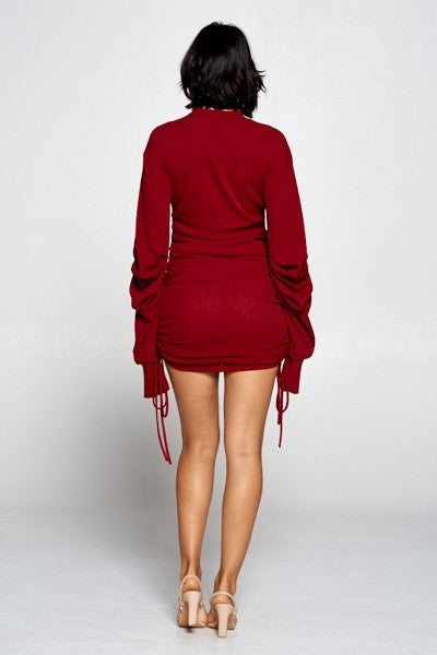 Vestido ajustado espectacular con pliegues (más colores)