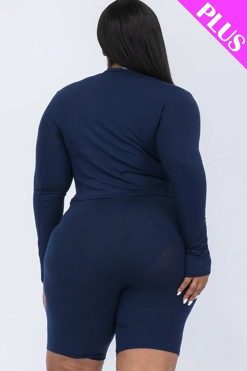 Ensemble haut souple et short de motard Plus Butter (12 couleurs)