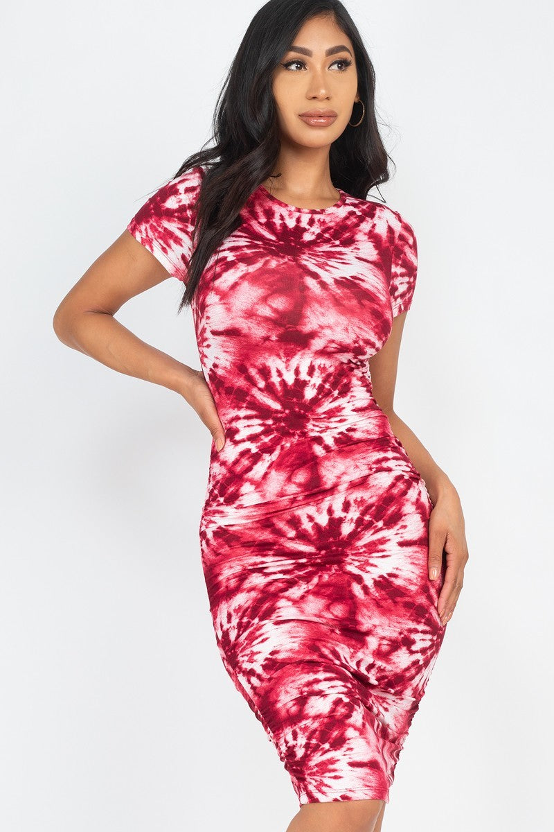 Vestido estampado tie-dye (4 colores)