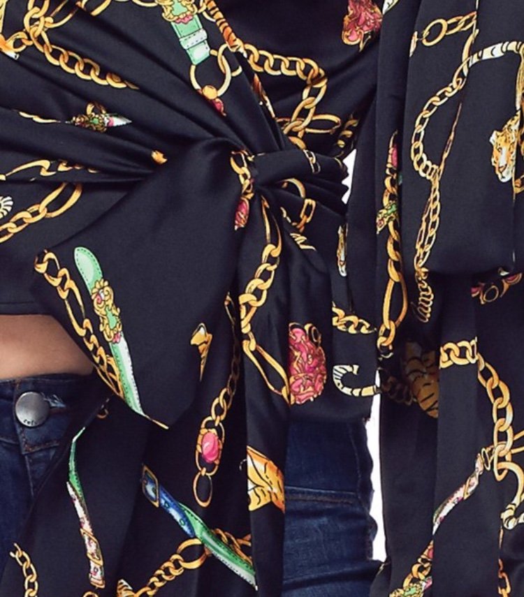“Locked In” Wrap Blouse