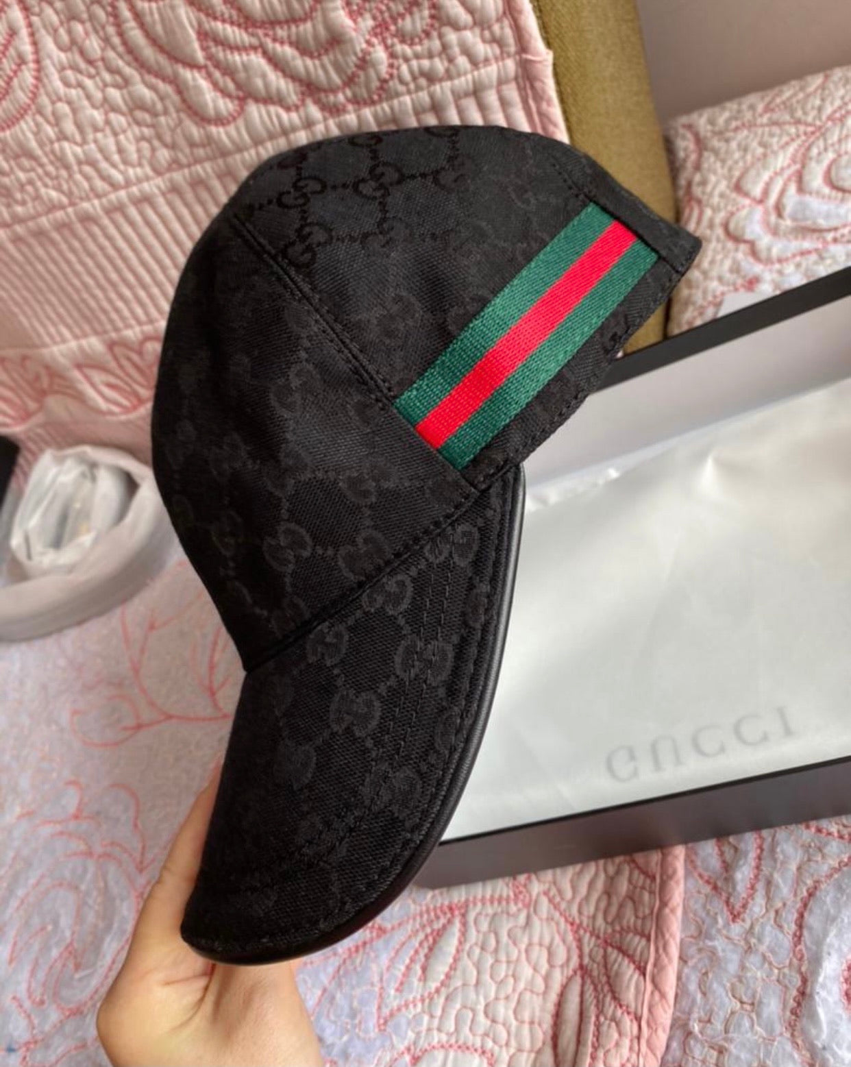 Gorra de béisbol de lona con GG original