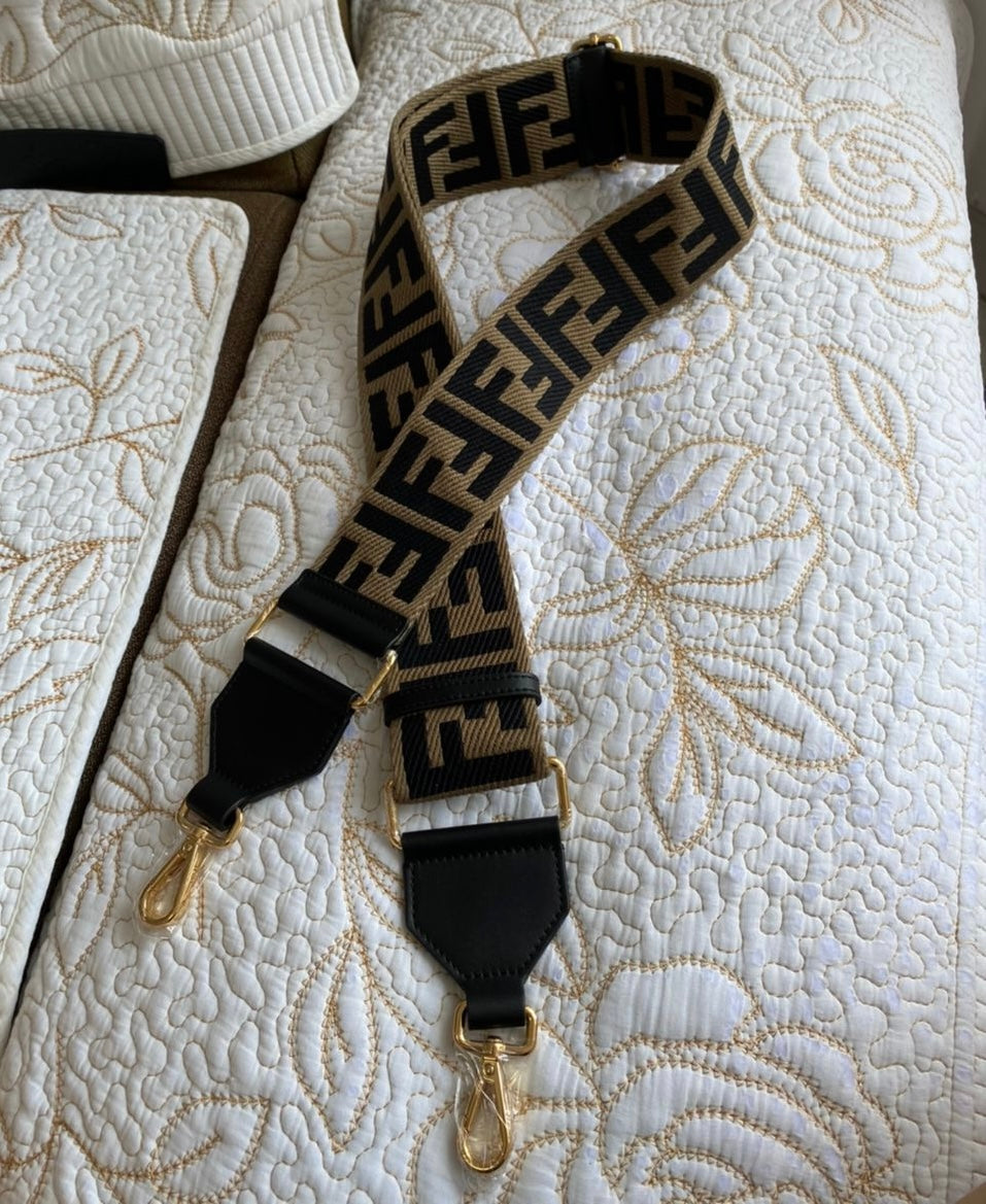 Sangle de sac monogramme en toile FF (2 couleurs)