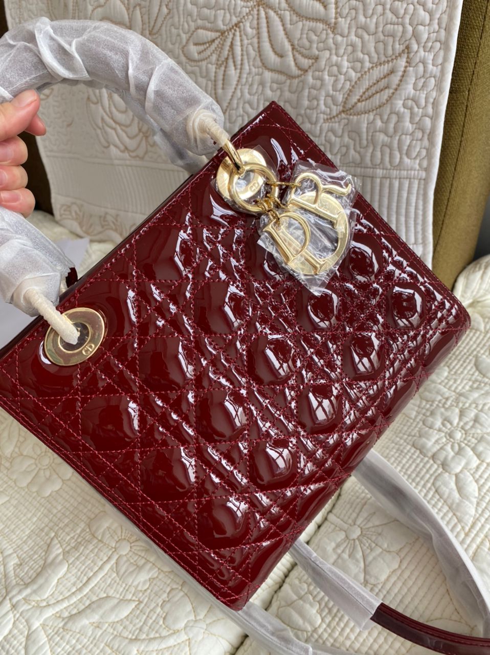 Lady Dior-Bourgogne (2 Tailles)