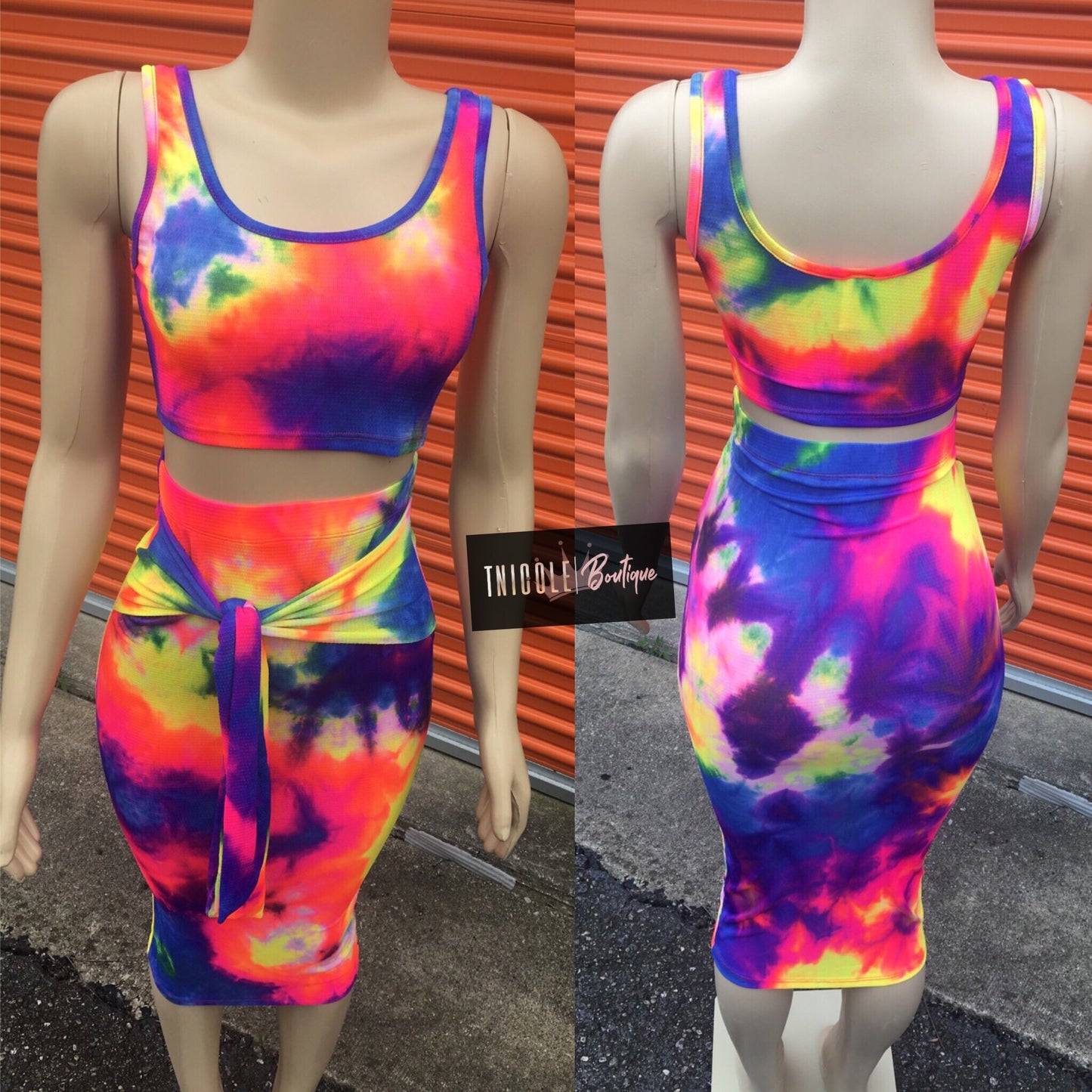 Conjunto de falda 'Pop of Color'