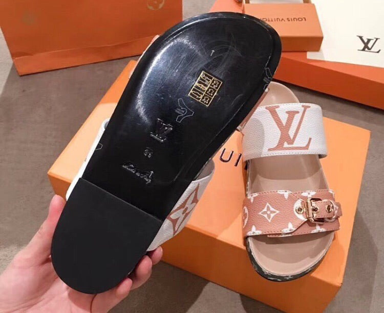 Mule beige + verte