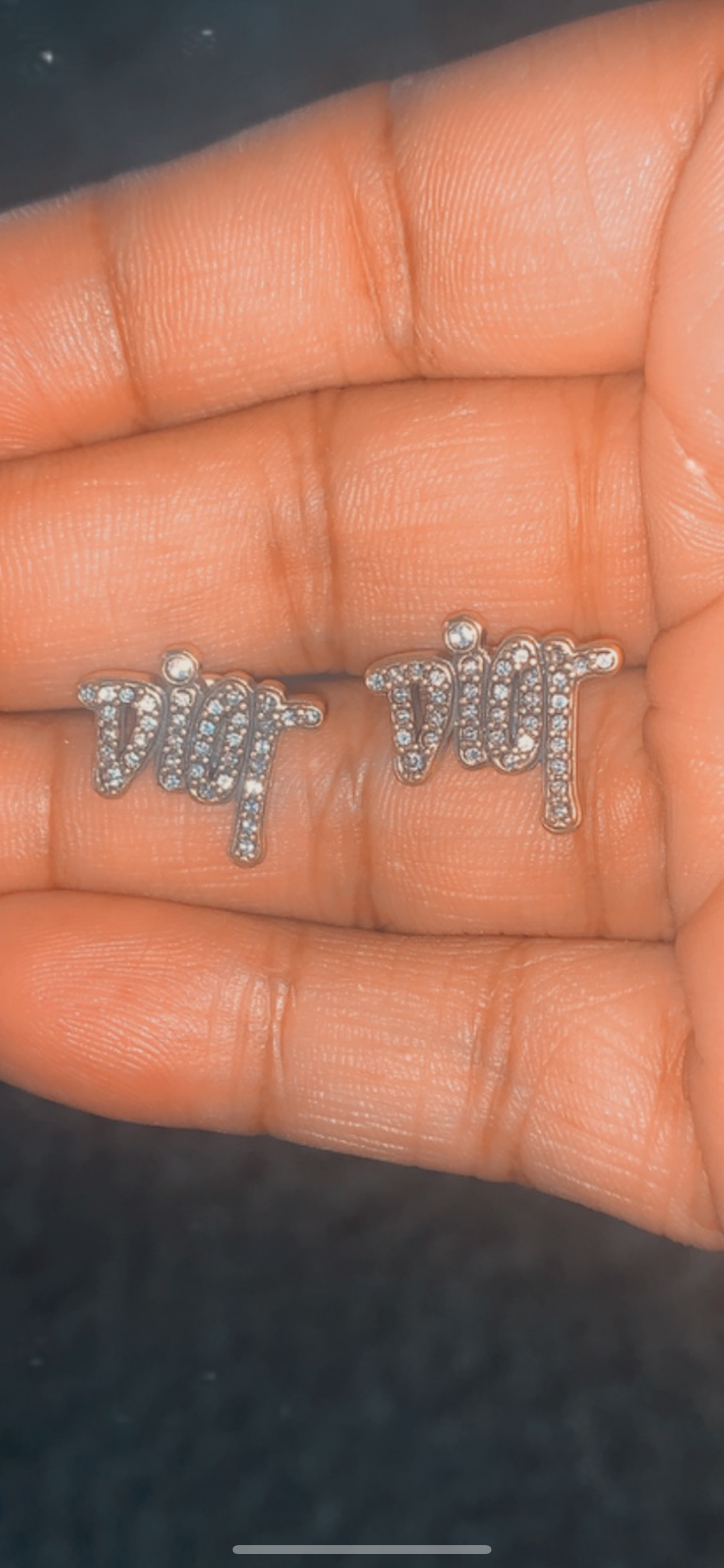 (D)ior Boucles d'oreilles à tige
