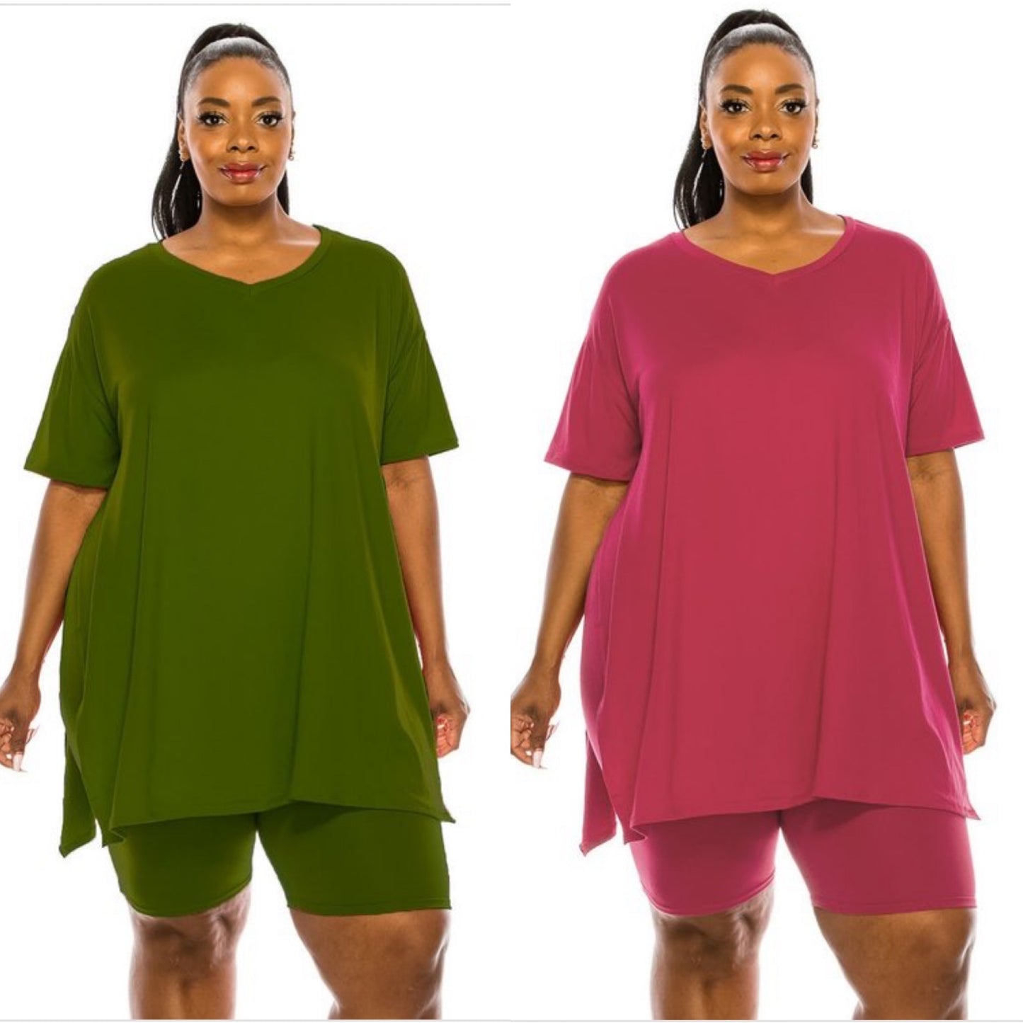 Conjunto de aberturas y pantalones cortos (varios colores)
