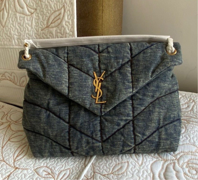 SAC DOUDOUNE MOYEN VINTAGE DENIM