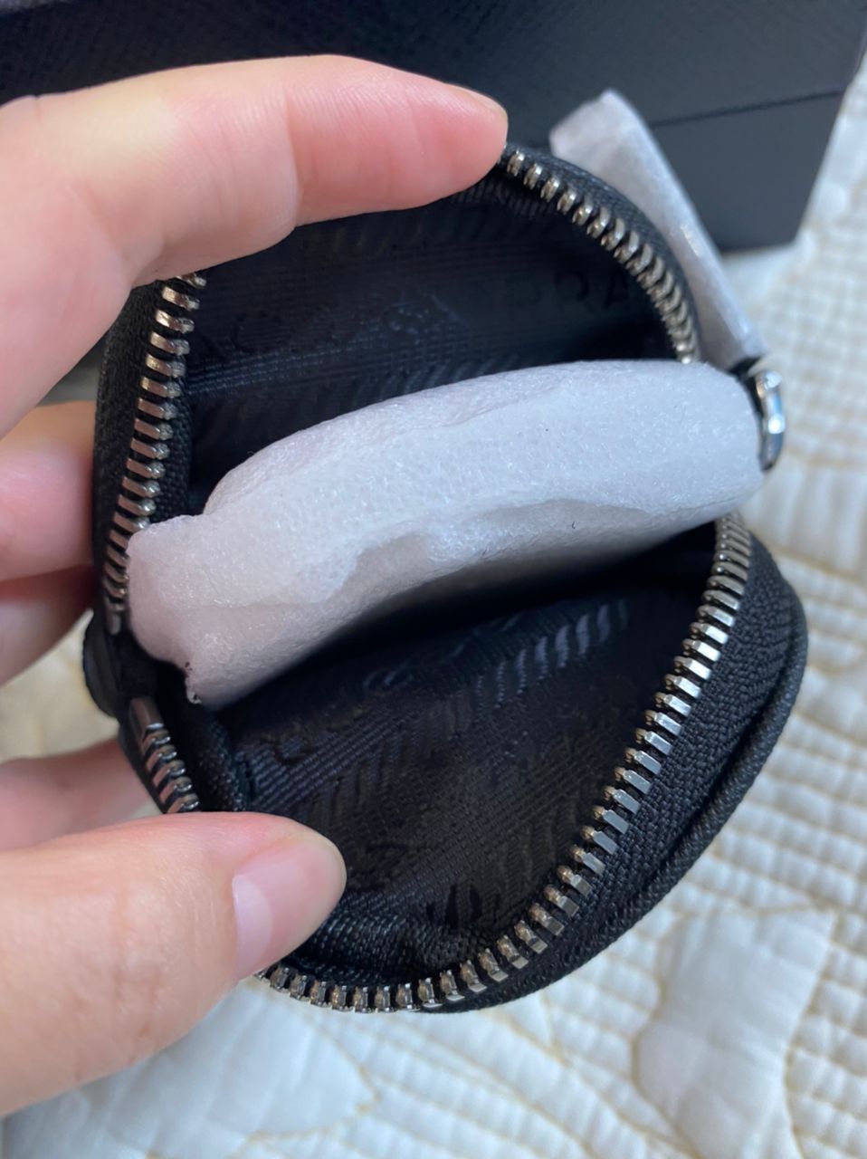 Sac porté épaule en Re-Nylon et cuir Saffiano