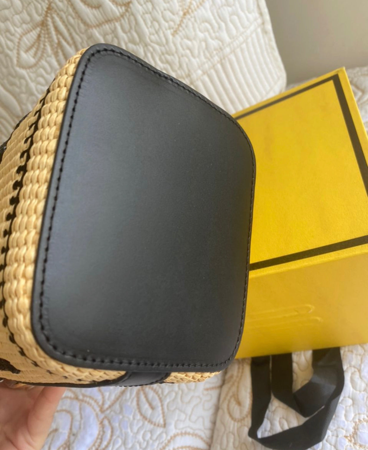 Mini Trésor FF Paille Beige & Noir