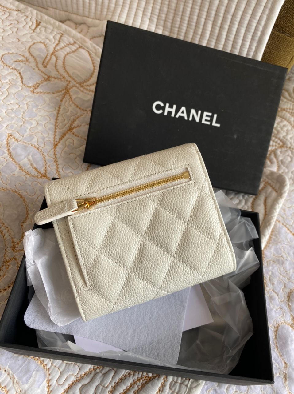 Portefeuille Cavier Coco Blanc