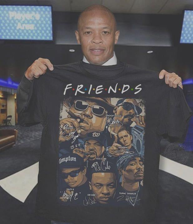 Camiseta con gráfico de amigos de Hip Hop