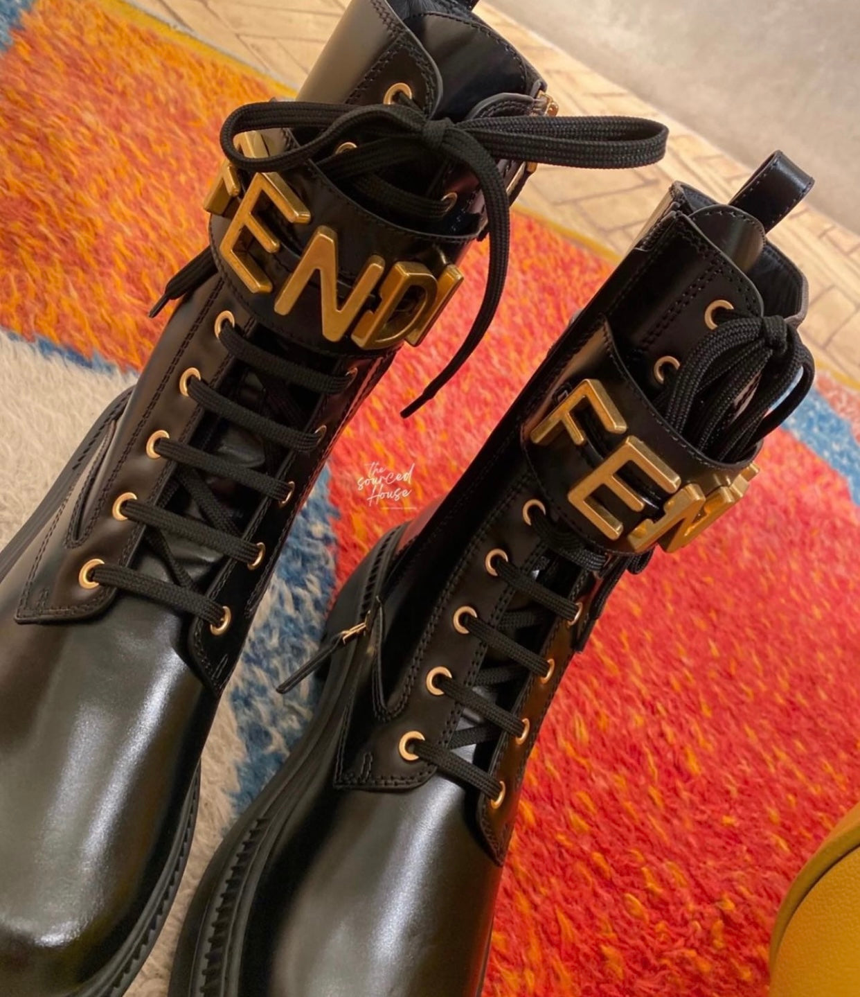 Combo bottes motard + sac en cuir noir FF