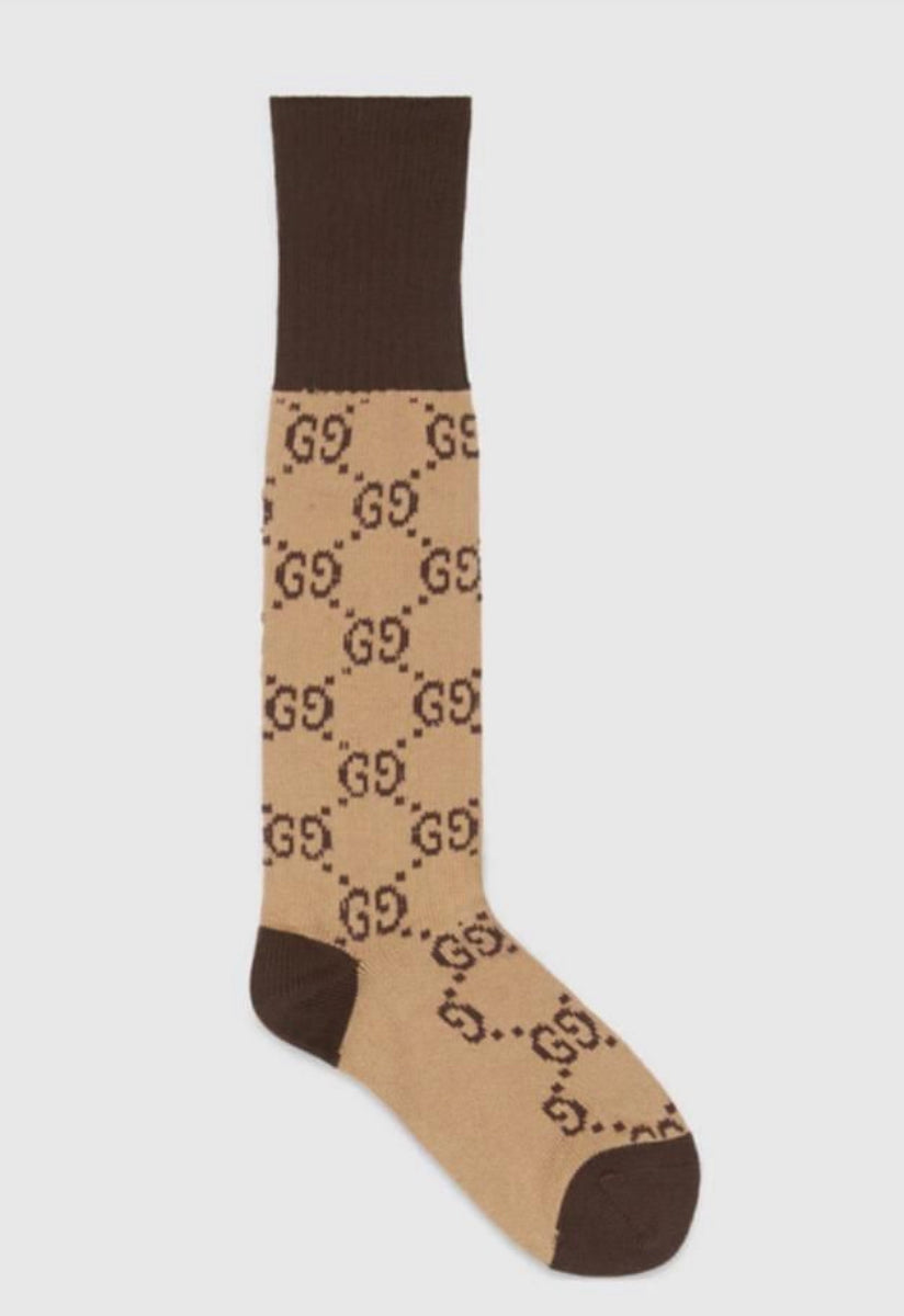 Calcetines marrones con GG