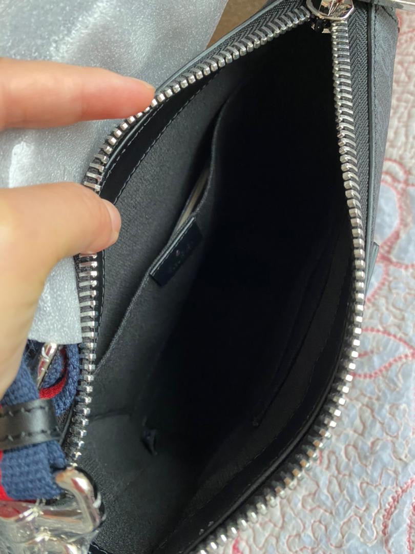 Sac messager GG noir