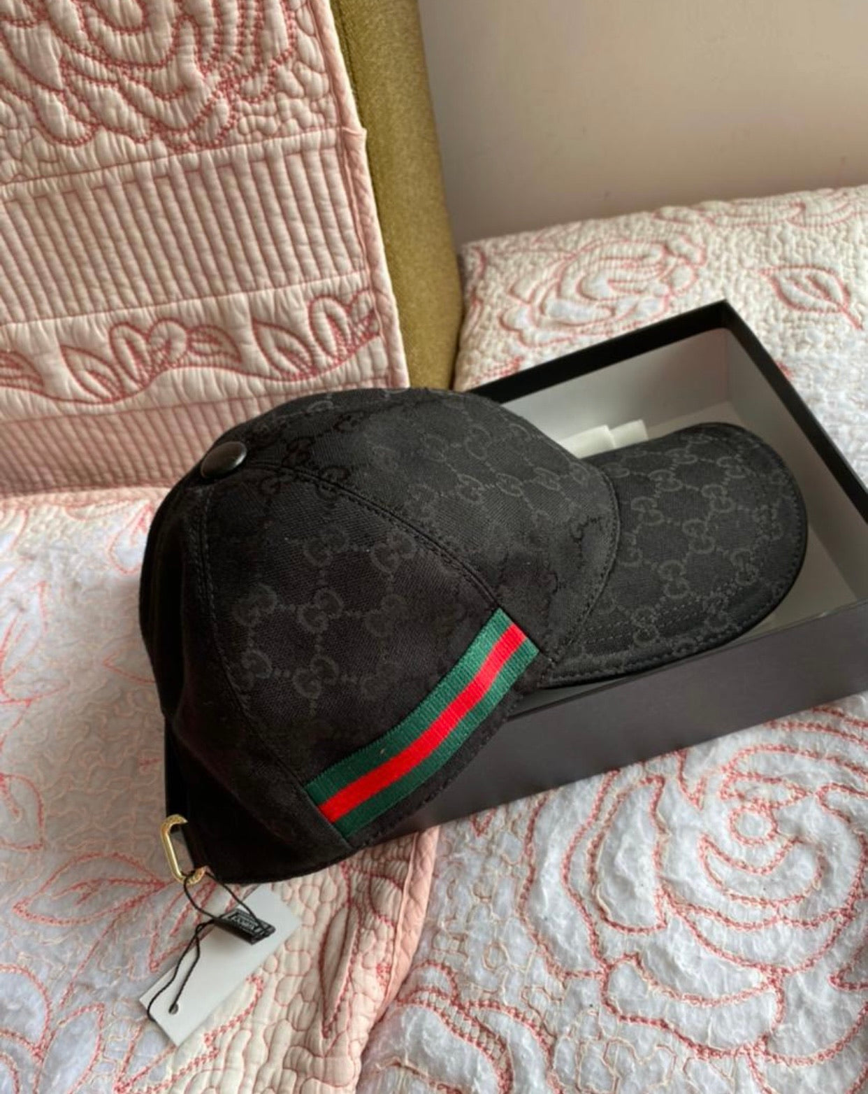 Gorra de béisbol de lona con GG original