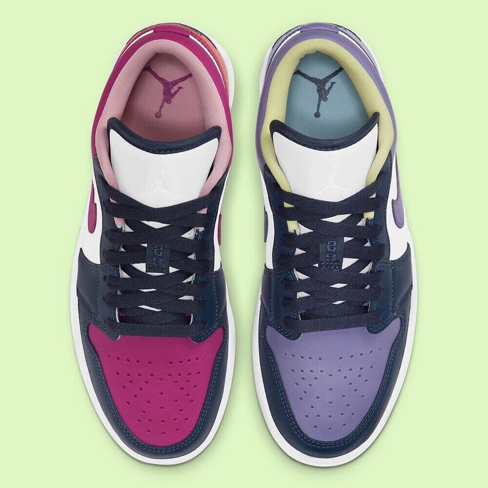 AIR JORDAN 1 "No coincidente-Púrpura Magenta Trueno"
