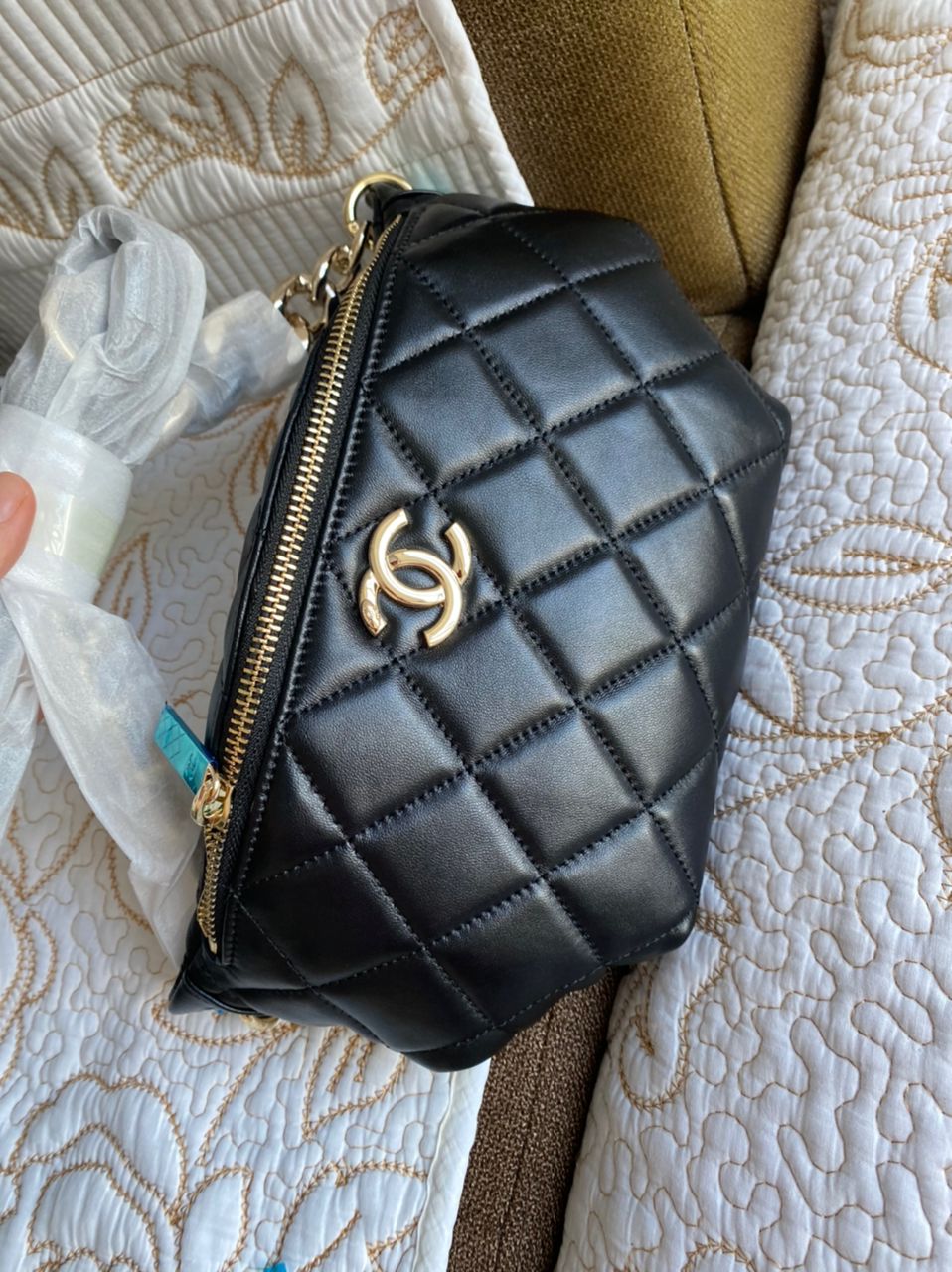 Sac banane Coco en cuir d'agneau