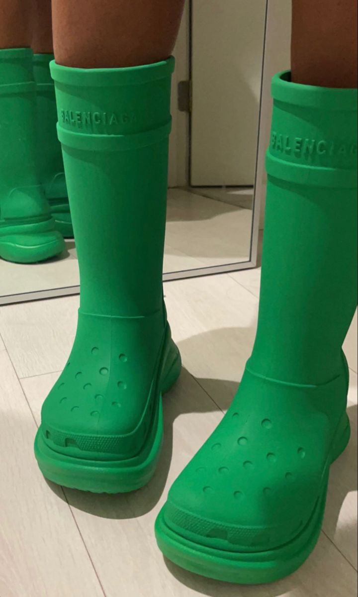 Botas de lluvia de cocodrilo para mujer