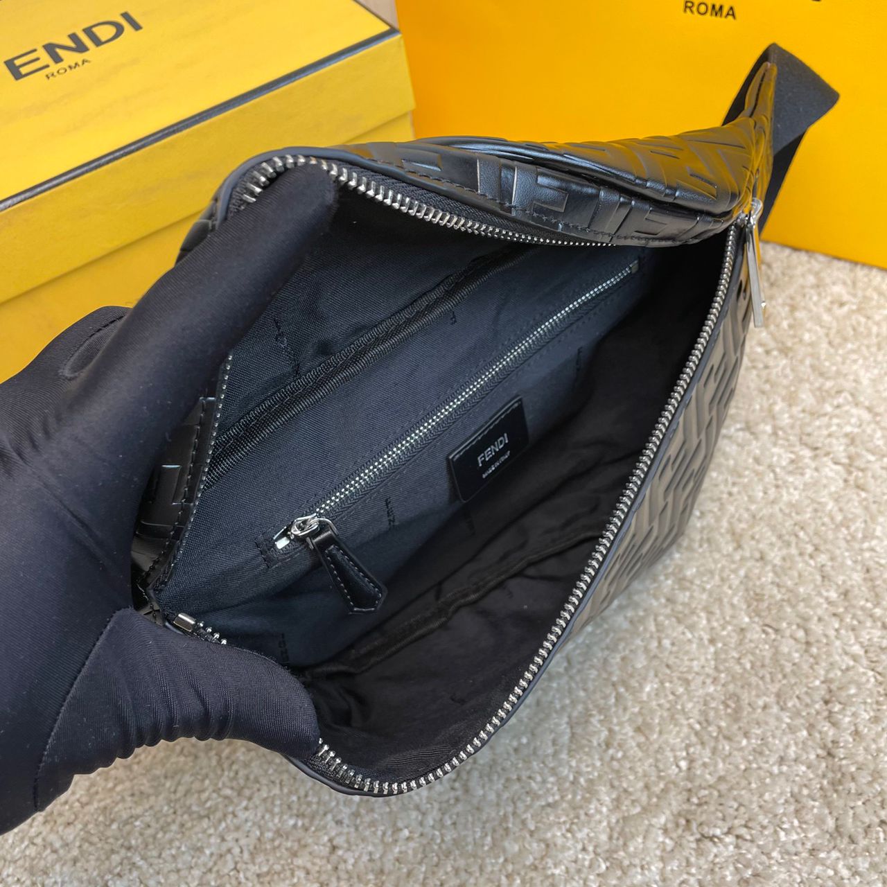 Sac ceinture FF gaufré