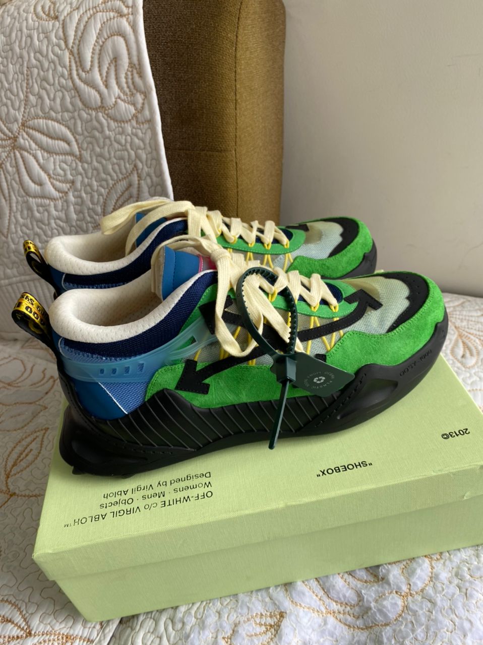 Zapatillas Odsy-1000 Arrow Colorblock, verde oscuro