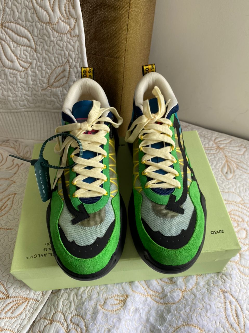 Zapatillas Odsy-1000 Arrow Colorblock, verde oscuro