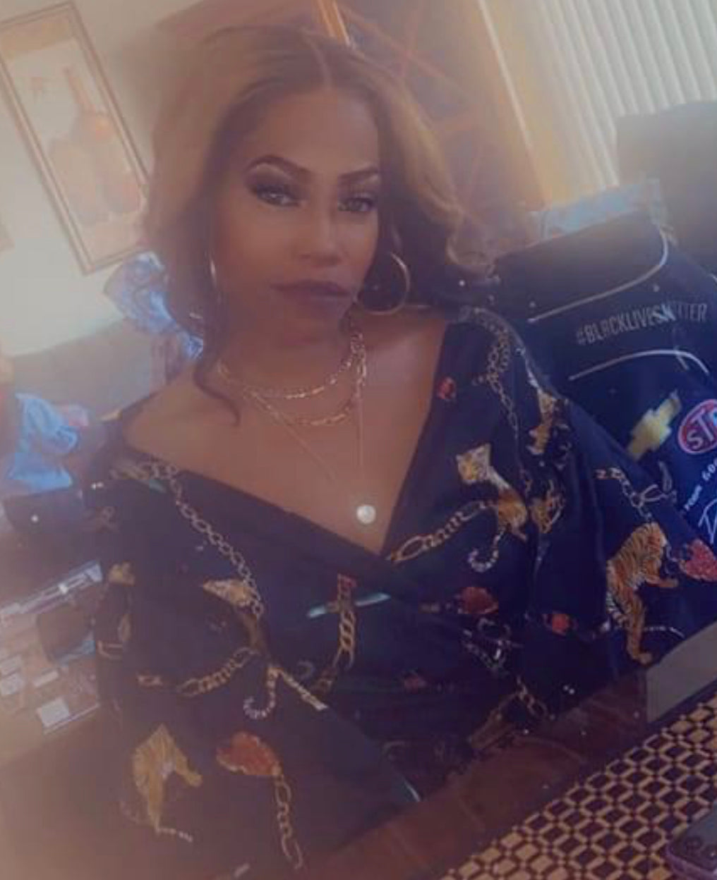 “Locked In” Wrap Blouse