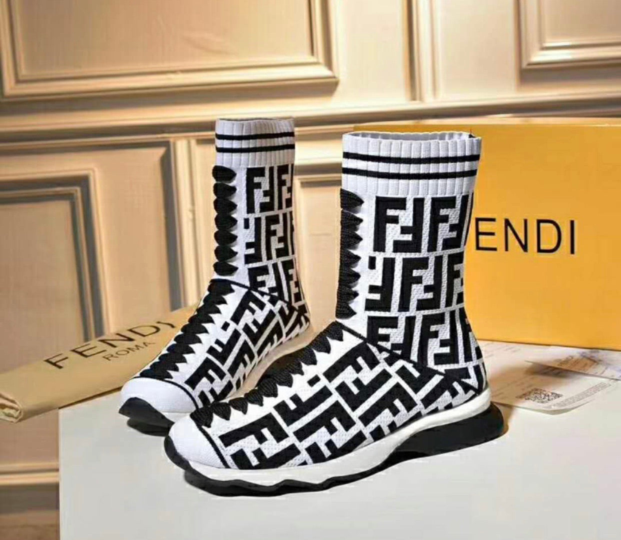 Baskets chaussettes FF