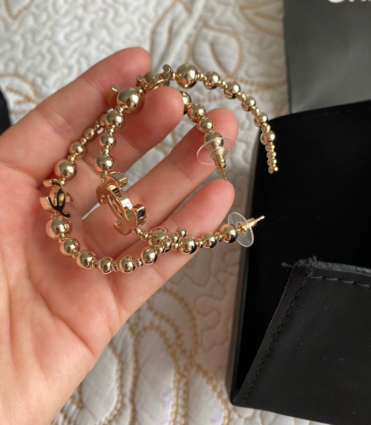 Grandes boucles d'oreilles créoles Coco