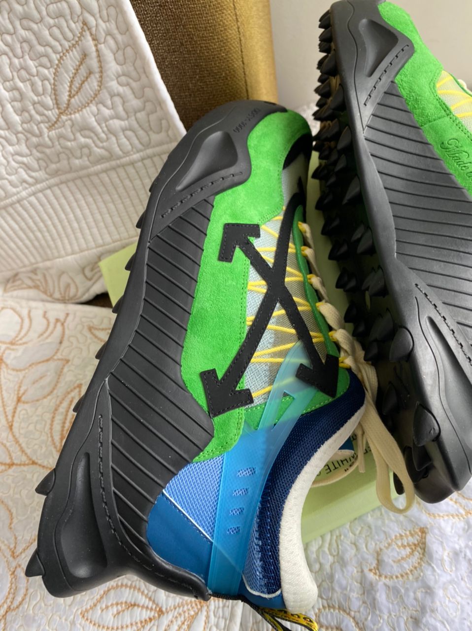 Zapatillas Odsy-1000 Arrow Colorblock, verde oscuro
