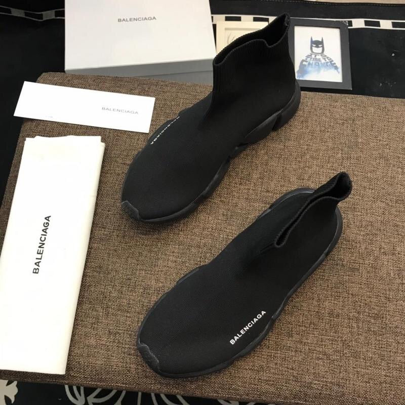 Zapatillas de deporte tipo calcetín BB totalmente negras