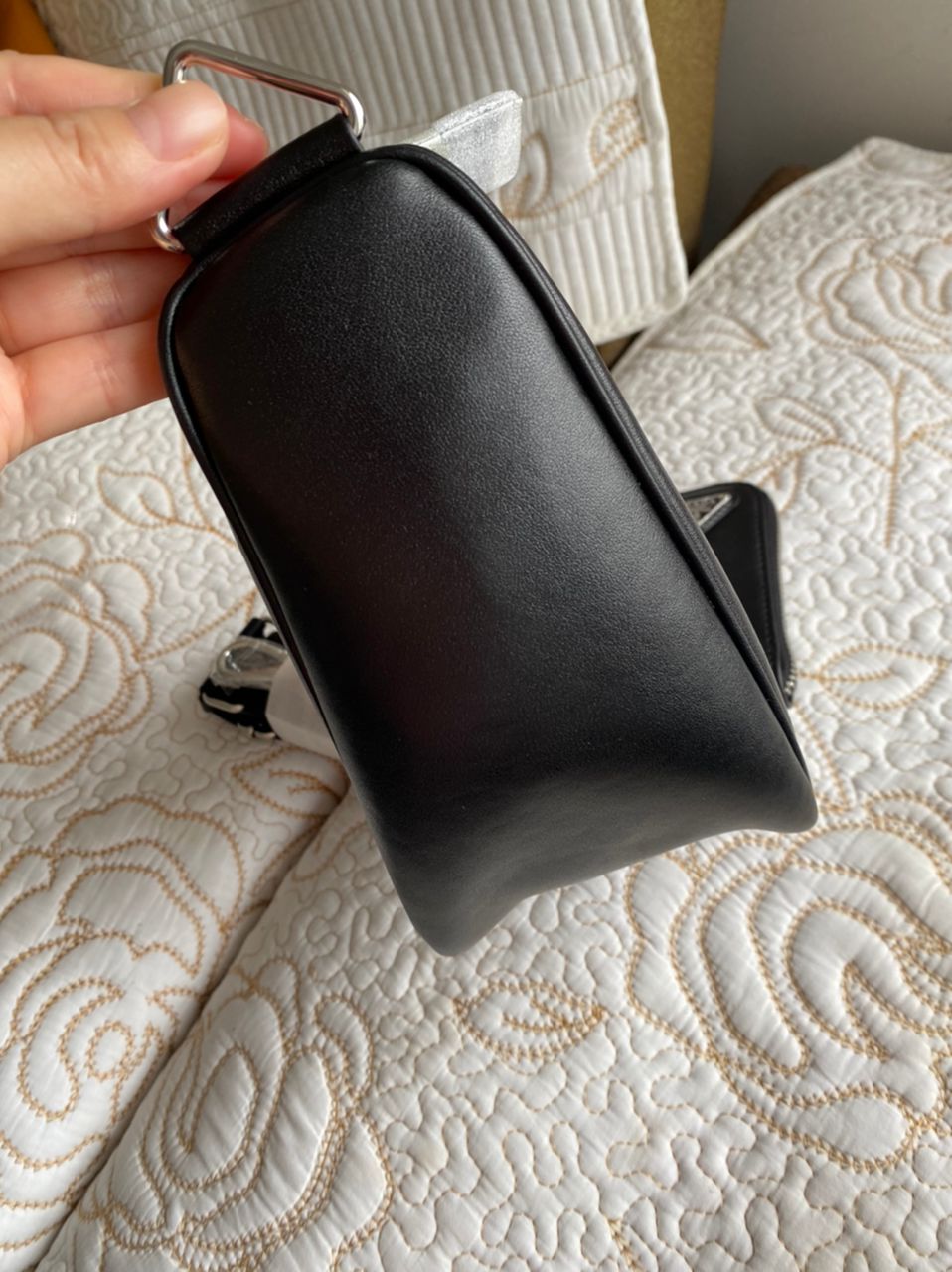 Sac bandoulière Triangle en cuir