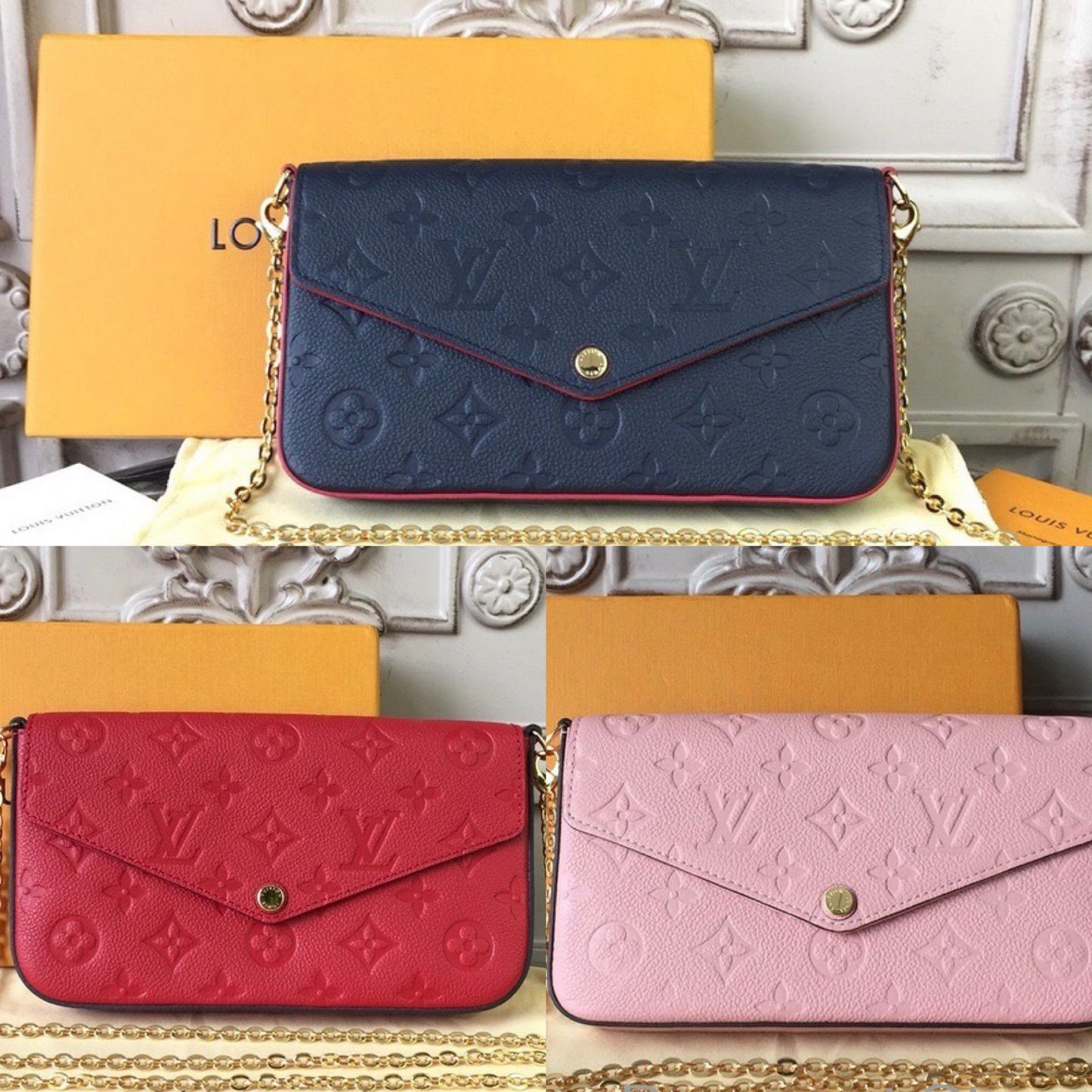 POCHETTE FELICIE 3 PIEZAS (11 Colores)