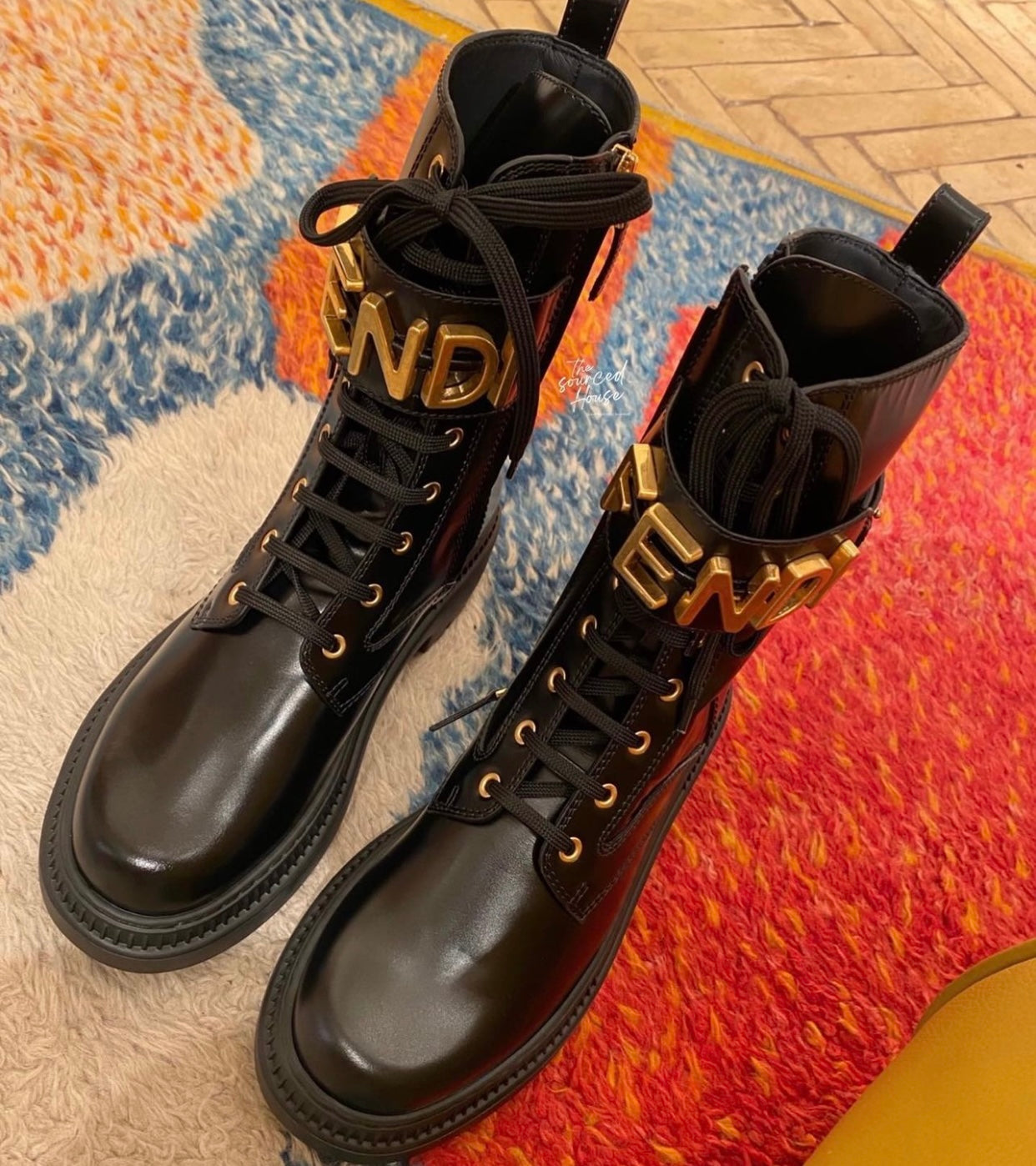 Combo bottes motard + sac en cuir noir FF