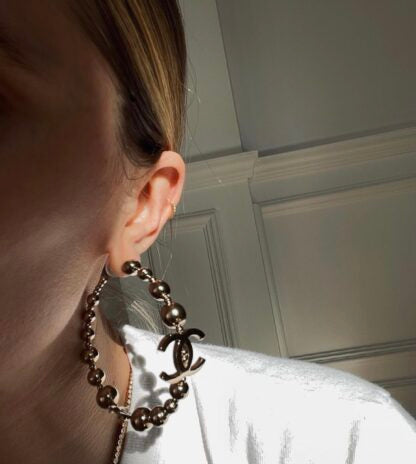 Grandes boucles d'oreilles créoles Coco