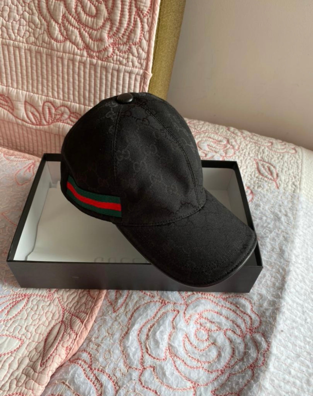 Gorra de béisbol de lona con GG original
