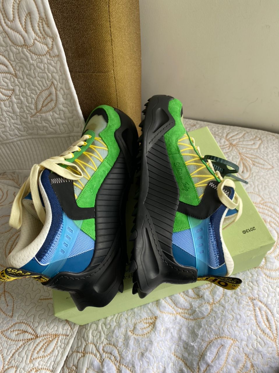 Zapatillas Odsy-1000 Arrow Colorblock, verde oscuro