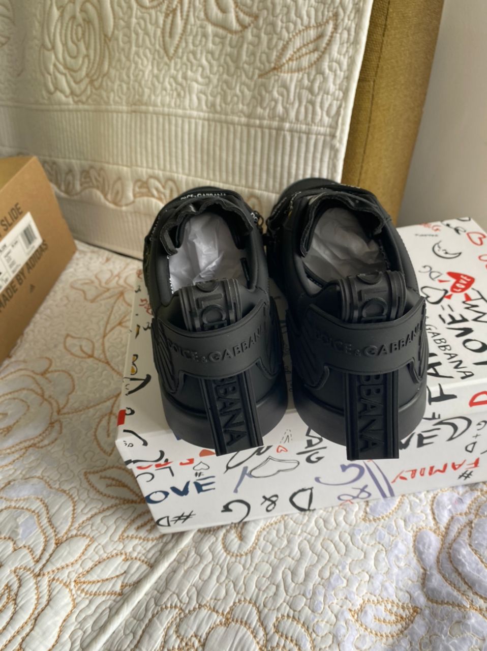 Zapatillas Portofino DG de piel con logo