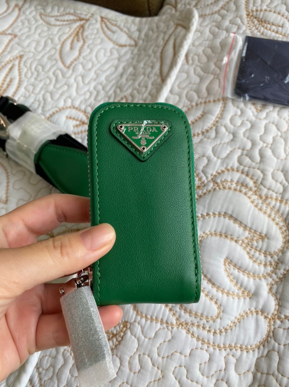 Sac bandoulière Triangle en cuir