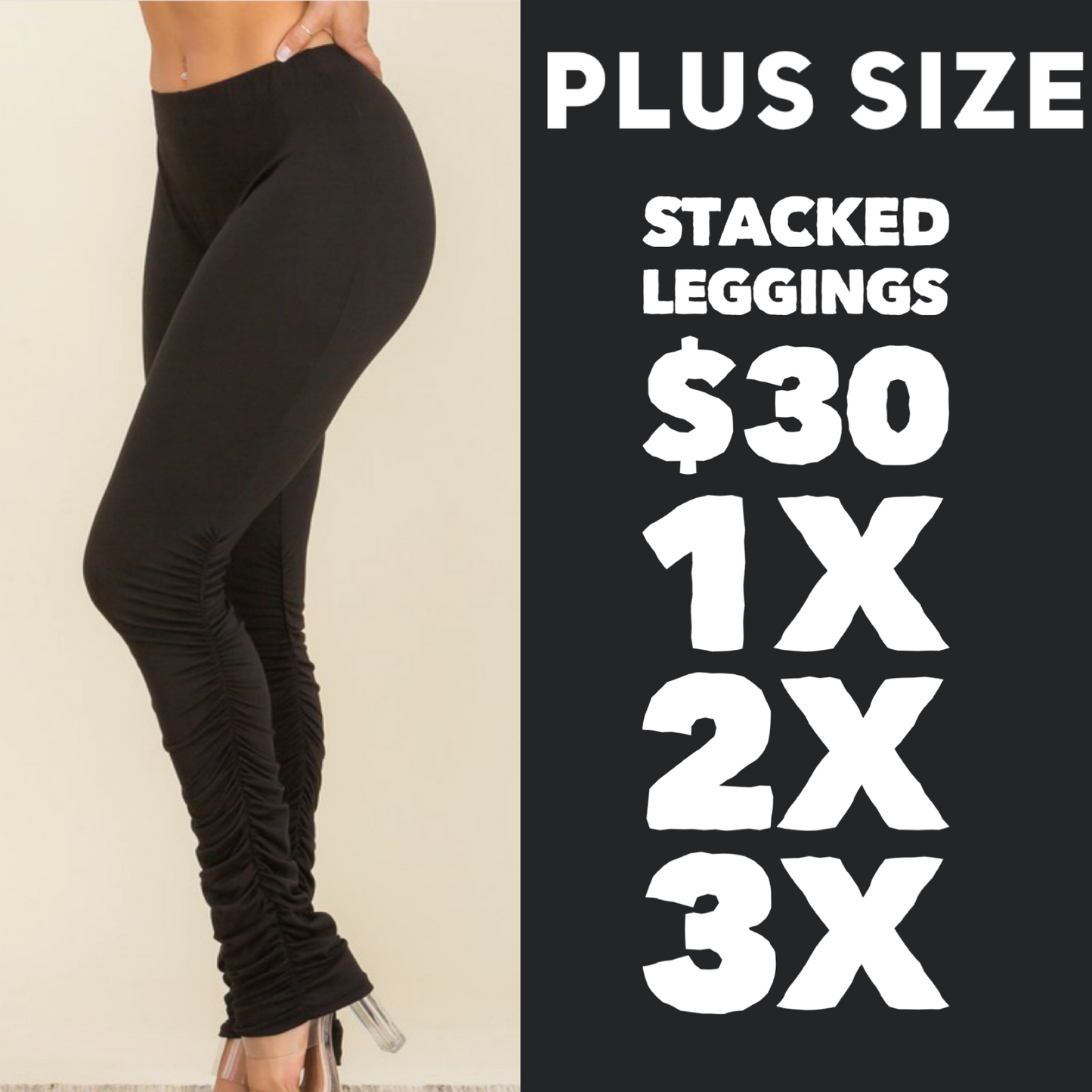 Leggings apilados (1X-3X)