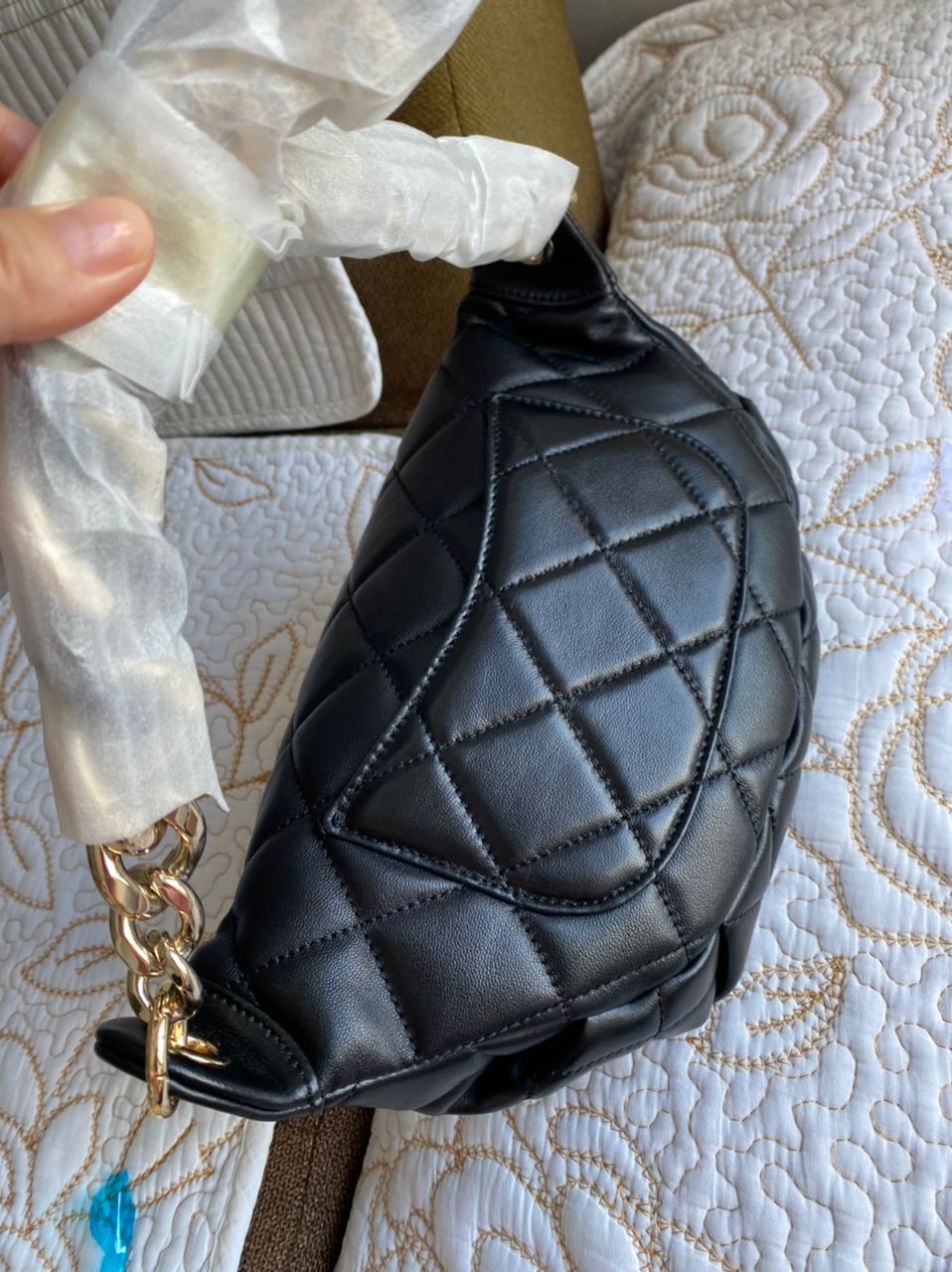 Sac banane Coco en cuir d'agneau