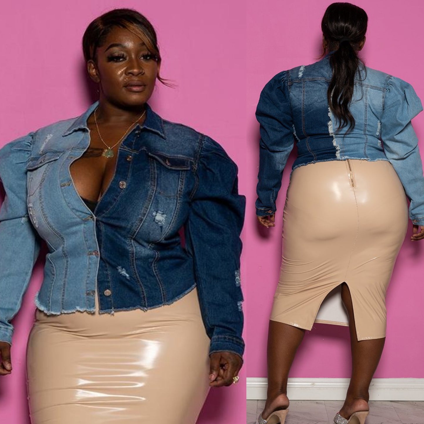 Chaqueta vaquera de dos caras