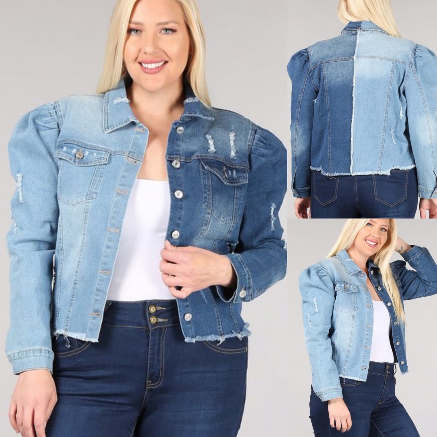 Veste en jean à deux faces