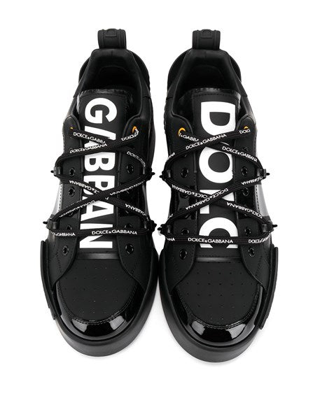 Zapatillas Portofino DG de piel con logo