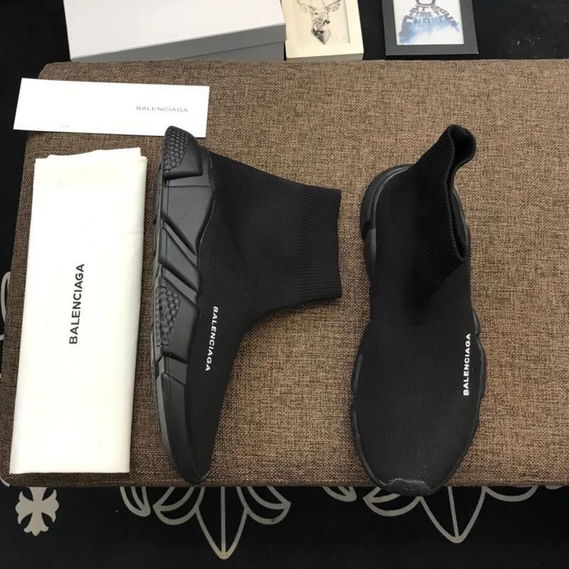 All Black BB Sock Trainers