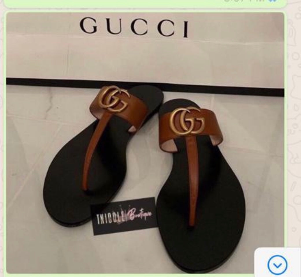 Sandalia Marrón Clásica GG Talla 9